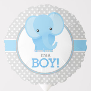 Baby Elephant (blue) It's a Boy Balloon