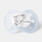 Baby Elephant Blue Pacifier (Front)