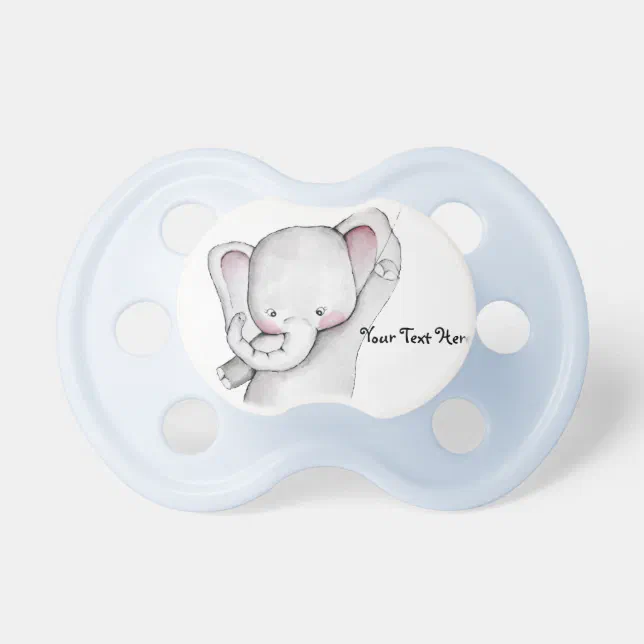 New Born Baby Pacifier With Chain And Elephant Character #SZ68