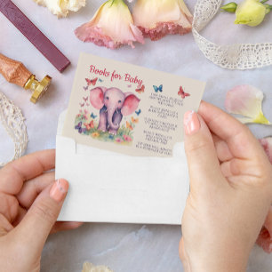 Baby Elephant Books for Baby  Enclosure Card