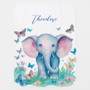 Baby Elephant Boy Blanket