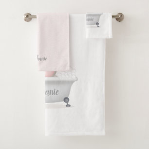 Baby Elephant Bubble Bath Bath Towel Set