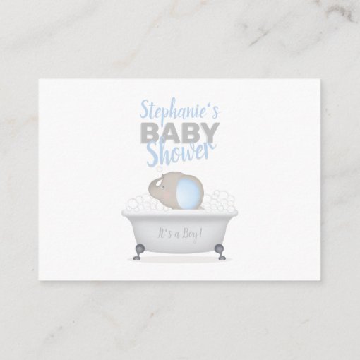 Baby Elephant Bubble Bath Books for Baby Business Card Zazzle