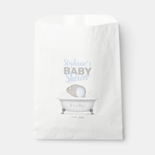 Baby Elephant Bubble Bath Boy Baby Shower Favor Bag