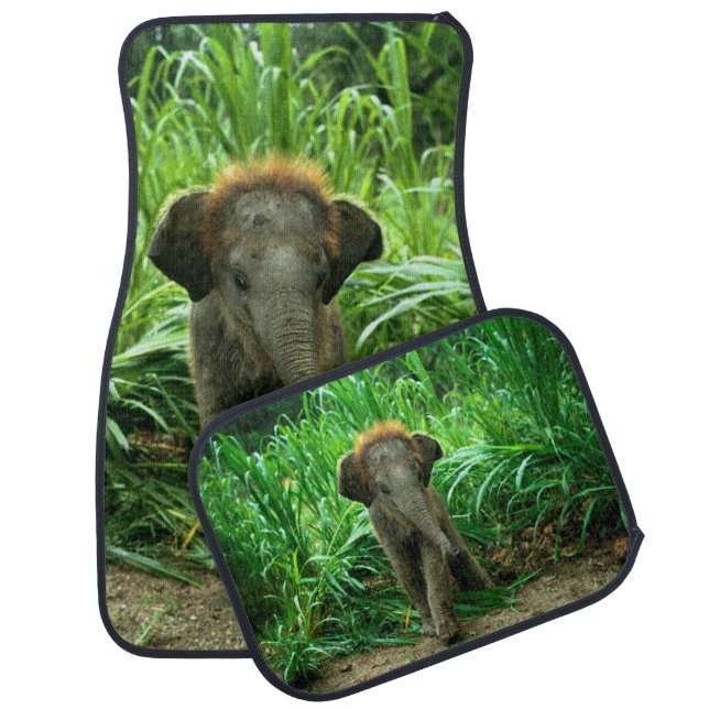 Baby Elephant Car Floor Mat (Set)