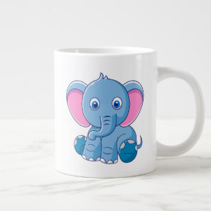 Baby Elephant Cartoon Clipart-64832 Giant Coffee Mug