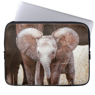 Lovely Animal Laptop Sleeve Elephant Handmade Notebook Shell 