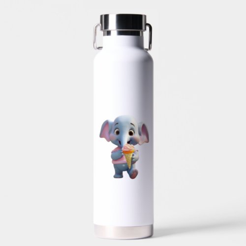 Baby elephant design water bottle