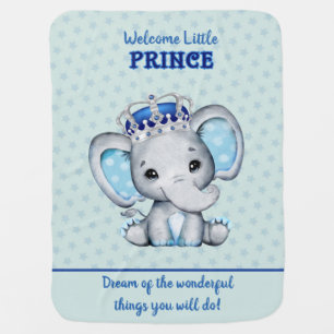 Baby Elephant Dream Prince Blanket