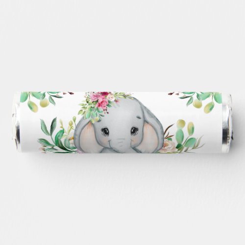  Baby Elephant Flowers Baby Shower Breath Savers Mints