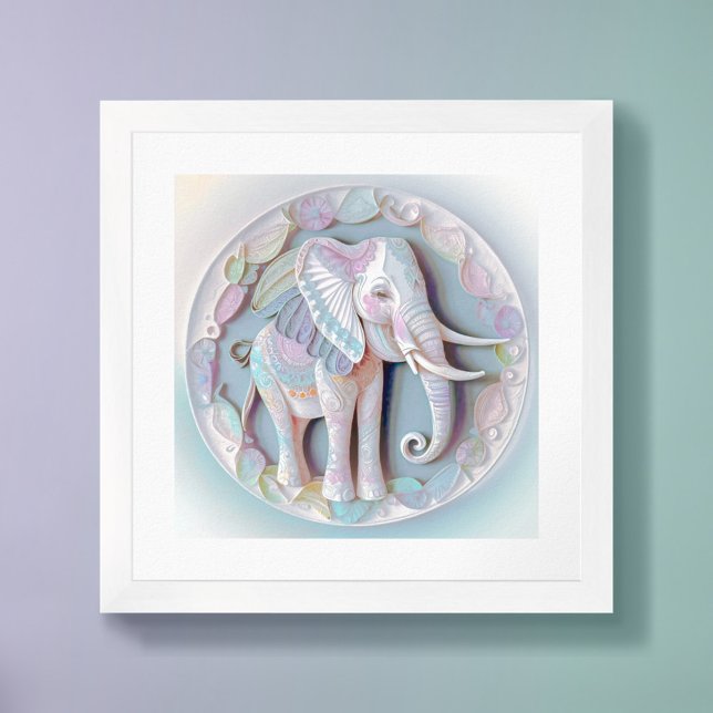 Baby Elephant  Framed Art (Creator Uploaded)