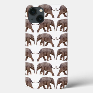 Baby Elephant Frenzy iPad Case (White)