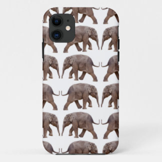 Baby Elephant Frenzy iPhone 5 Case (White)