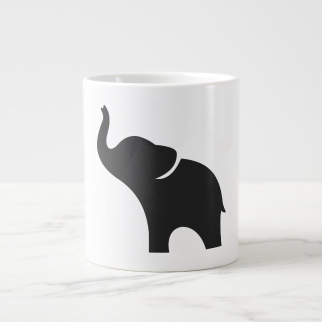 Baby Elephant  Giant Coffee Mug (Front)