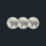 Baby Elephant Golf Ball Markers<br><div class="desc">Golf ball markers with an image of a cute baby elephant.  Background,  image and text can be customized.  Original artwork by WBartworks.</div>