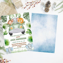 Baby Elephant greenery tropical baby shower 