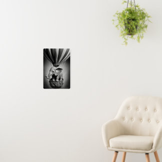 Baby Elephant in a Hot Air Balloon Foam Board