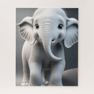 Baby Elephant Jigsaw Puzzle