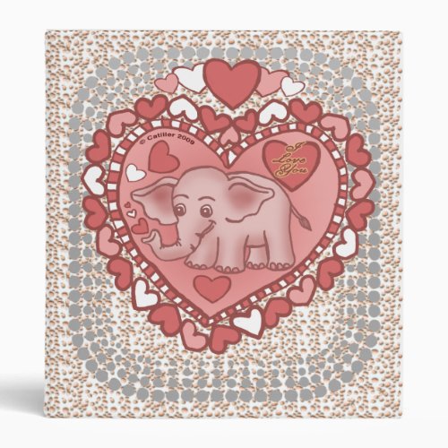 Baby Elephant Love  binder