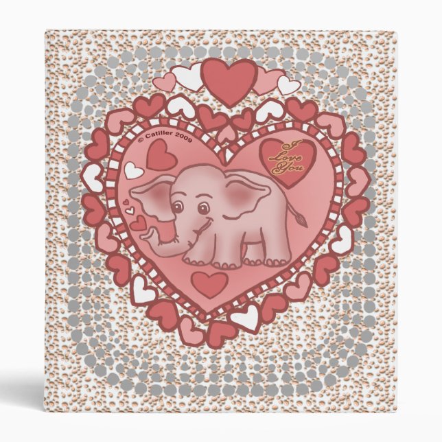 Baby Elephant Love  binder (Front)