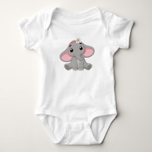 Baby Elephant Love Bodysuit (Front)