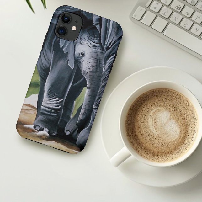 Baby Elephant Mother Protection Love Case-Mate iPhone Case (Creator Uploaded)