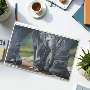 Baby Elephant Mother Protection Love HP Laptop Skin
