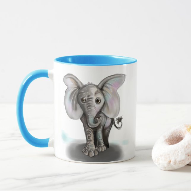 Baby Elephant Mug (With Donut)