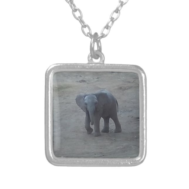 Baby Elephant Necklace - by Fern Savannah (Front)