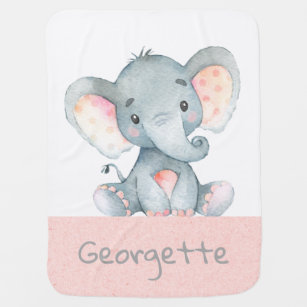 Elephant Nursery Baby Blankets Zazzle Baby Elephant Nursery Blanket