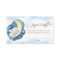 Baby elephant over the moon diaper raffle cards