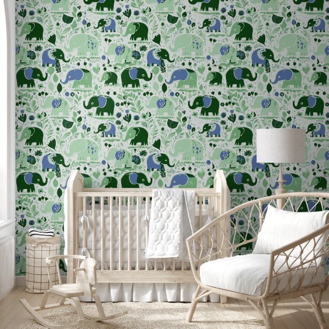 Baby elephant pattern 2 wallpaper  (Kids)