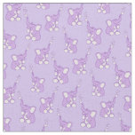 Baby elephant pattern purple nursery fabric