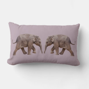 Baby Elephant Pillow (Dusty Pink)