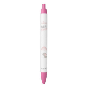Baby Elephant Pink Baby Shower Pen