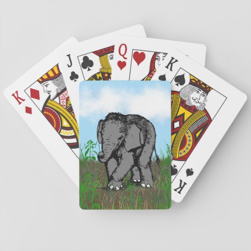 Baby Elephant Poker Cards