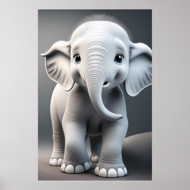 Baby Elephant Poster (Front)