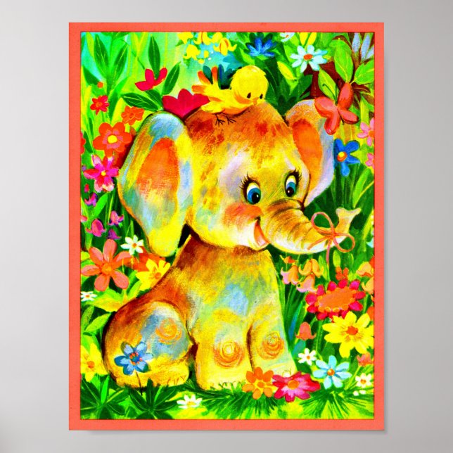 baby elephant poster (Front)