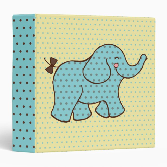 Baby Elephant Scrapbook Binder (Front/Spine)