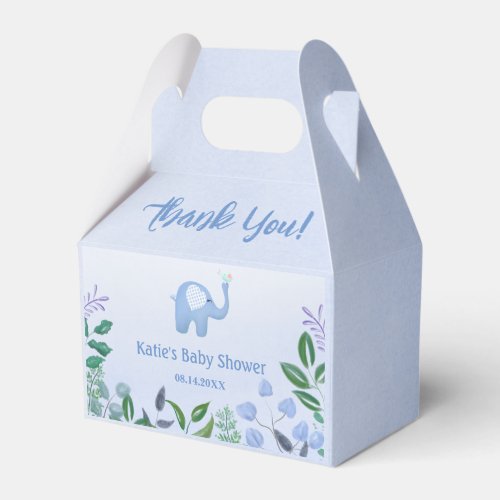  Baby Elephant Song Bird Baby Shower  Favor Boxes