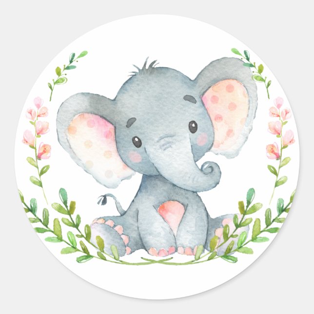 Baby Elephant Sticker (Front)