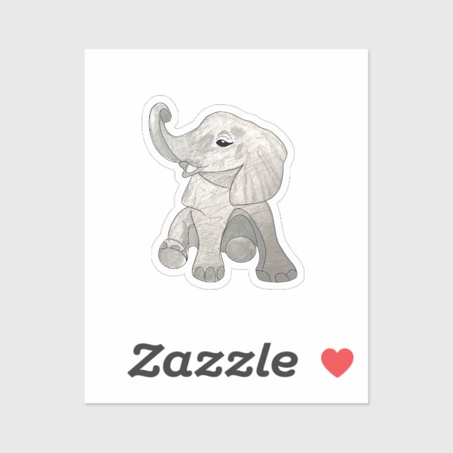 Baby Elephant  Sticker (Sheet)