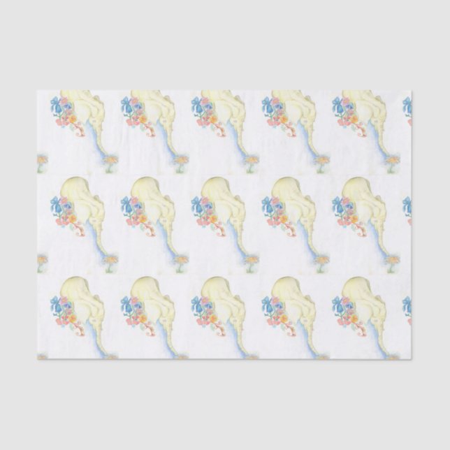 baby elephant tissue paper (Front)