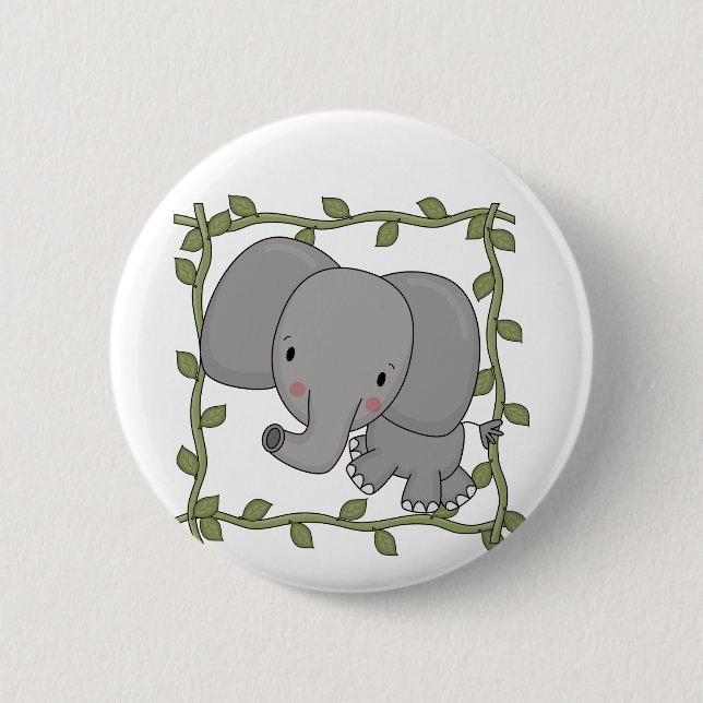 Baby Elephant Tshirts and Gifts Pinback Button (Front)