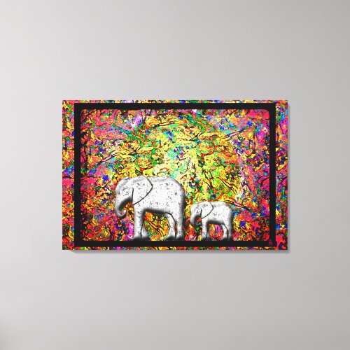 Baby Elephant Walk Canvas Print
