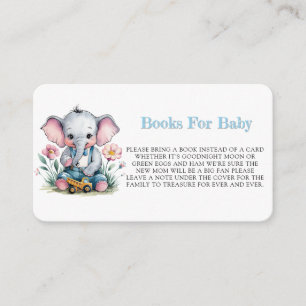 Baby Elephant with a Truck Books For Baby Enclosure Card