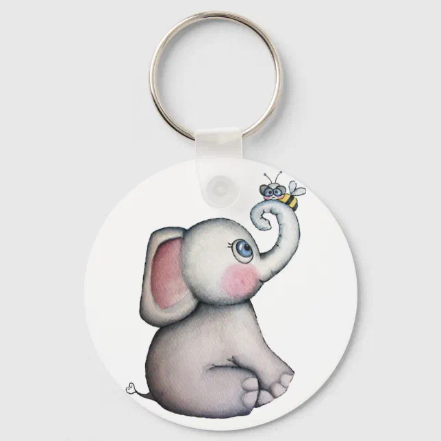 Customized Elephant Keychain