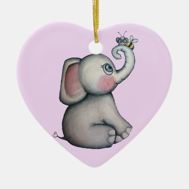 baby elephant ornament