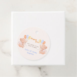 Baby Elephants Thank You Favor Tags