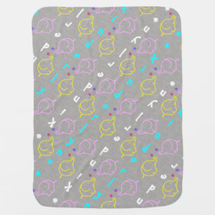 Baby Elephants with flowers Blanket